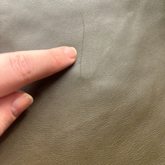 ANTHROPOLOGIE Avec Les Filles Flared Faux Leather Pants Olive Moss Sz Small - Picture 14 of 14